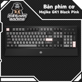 Bàn phím cơ Mojike GK1 Black Pink (AKKO sw v2 / LED trắng) | Bảo hành chính hãng 12 tháng