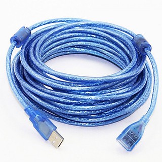 Cáp Nối Dài USB  10M MÀU Xanh - Có Cục Chống Nhiễu