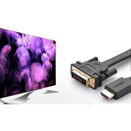 Cáp HDMI sang DVI 3m ugreen 30107 - Hàng chính hãng