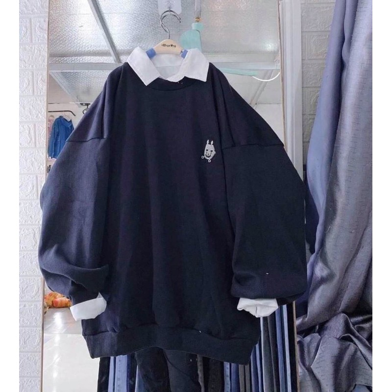 Áo swt dệt kim phom đại tay bồng HANA89 | BigBuy360 - bigbuy360.vn