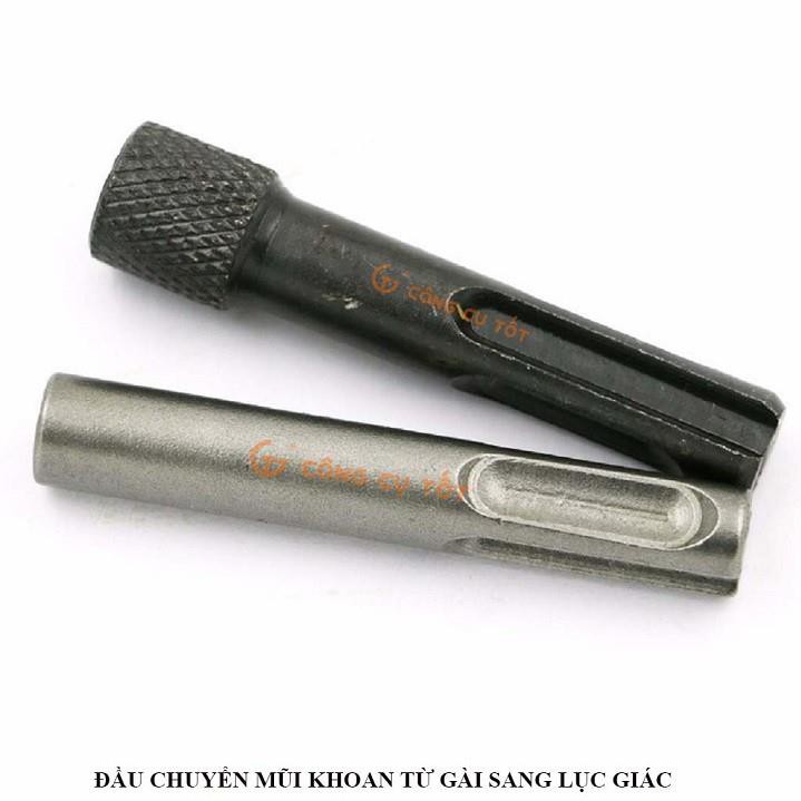 Đầu chuyển mũi khoan từ gài sang lục giác 60mm