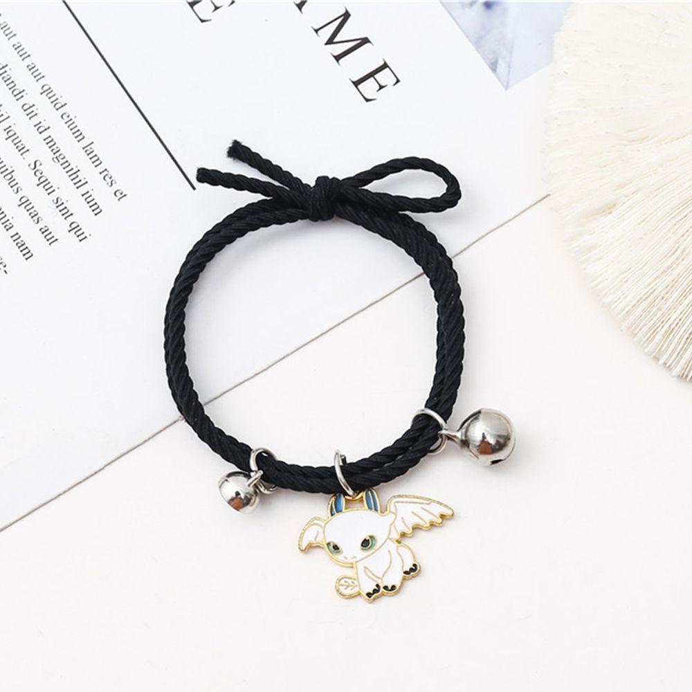 1 Cặp Vòng Tay Dây Bện Mặt Hình Rồng Hoạt Hình Dành Cho Cặp Đôi
