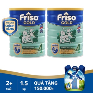 Tặng bộ nam châm nông trại-Sữa bột Friso Gold 4 lon 1500g