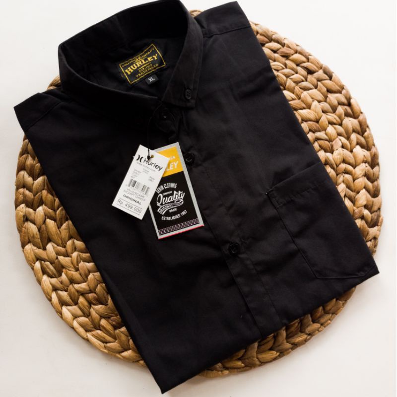 Hurley Áo Sơ Mi Nam Ngắn Tay Màu Xanh Dương Đậm / Đỏ / Xanh Dương / Trắng / Xanh Dương / Đỏ / Xanh Dương Size M L Xl Xxxl Dùng Trong Văn Phòng