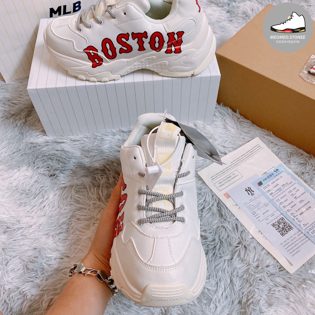 Giầy mlb boston trắng hàng 11 ( full box + free ship )