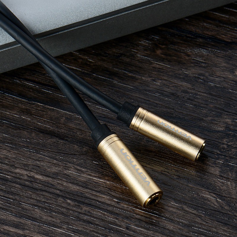 Vention Gold Plated Audio Extension Cable Aux Cable 3.5 Jack Female To Female Cable Headphone Cable