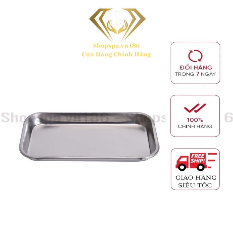 ( Khay Loại 1 ) - Khay Inox 304 Dùng Cho Spa Thẫm Mỹ Viện