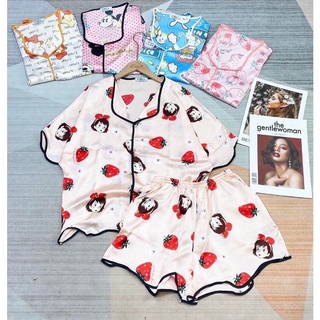 Set bộ ngủ lụa satin nhà chin's cao cấp