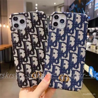 Ốp điện thoại cứng họa tiết thêu thích hợp cho iPhone 13 Pro 12 Mini 11 Promax XSMax XR X 7 8 plus