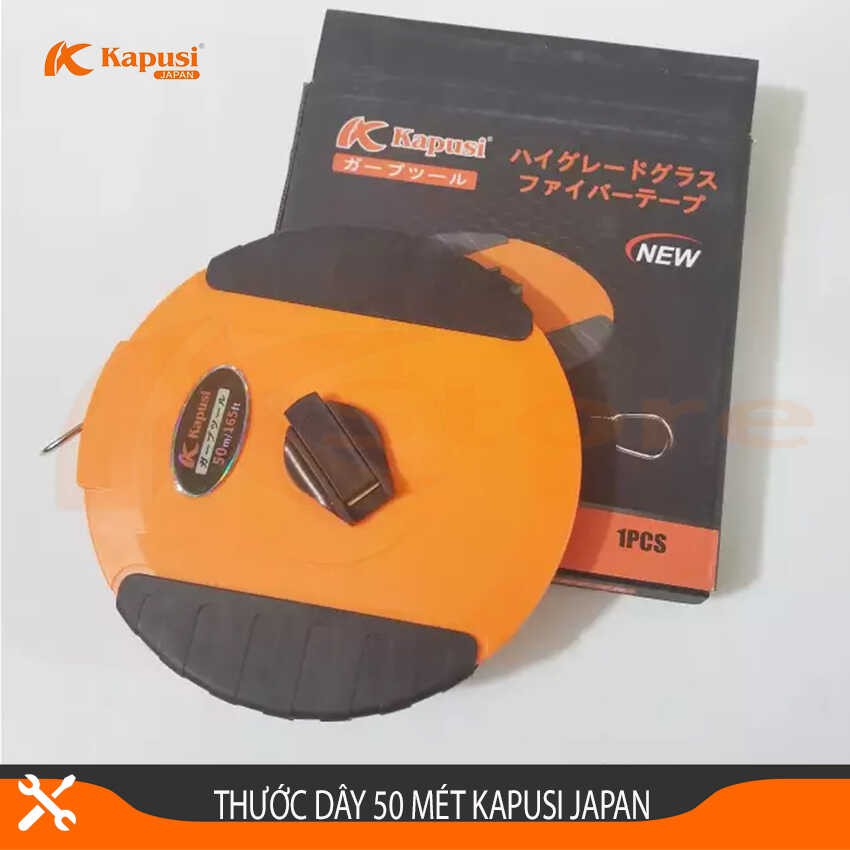 Thước Dây 50 Mét Kapusi Japan - Thước Cuộn Cao Cấp Nhật Bản