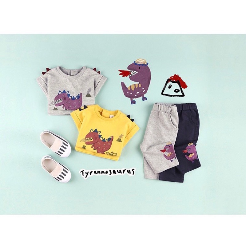 Bộ Hè Bé Trai Khủng Long Milke Mine