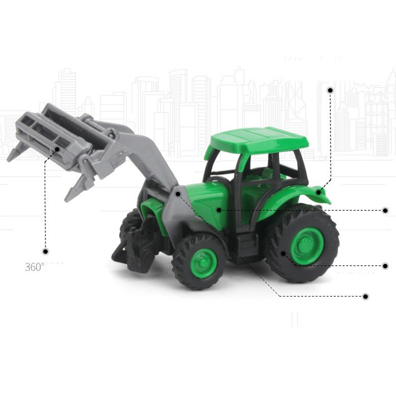 Bộ Mô hình xe kéo làm nông 18 chi tiết cho bé hóa thân thành nông dân chính hiệu