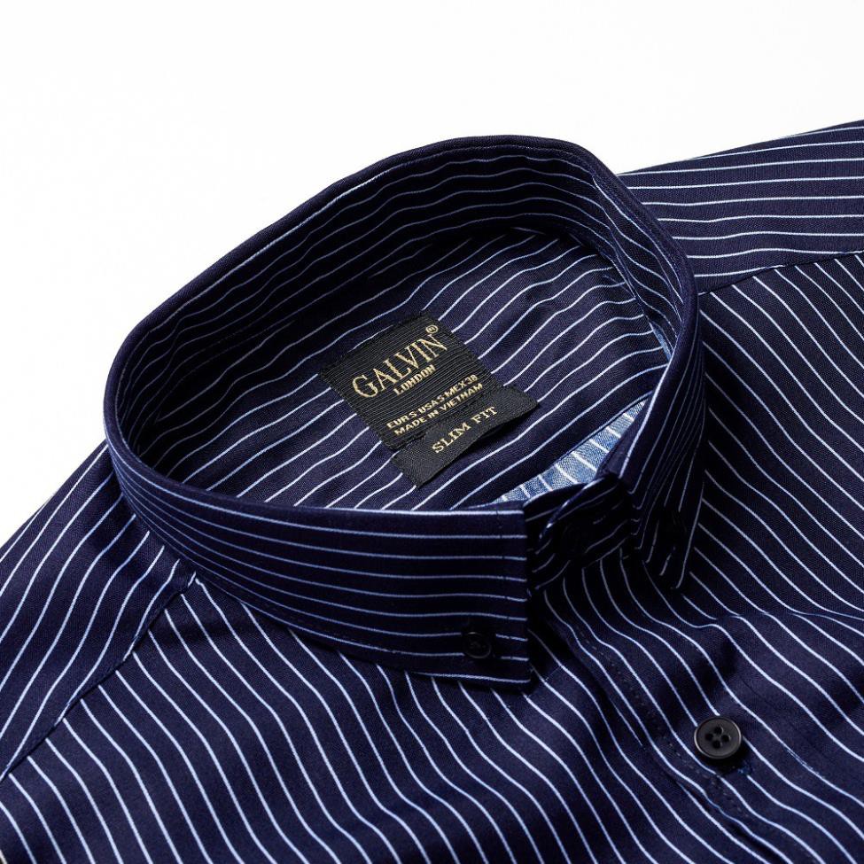 Áo sơ mi nam Galvin họa tiết dài tay chất cotton co giãn form ôm SMGV141 - Leo Vatino | BigBuy360 - bigbuy360.vn
