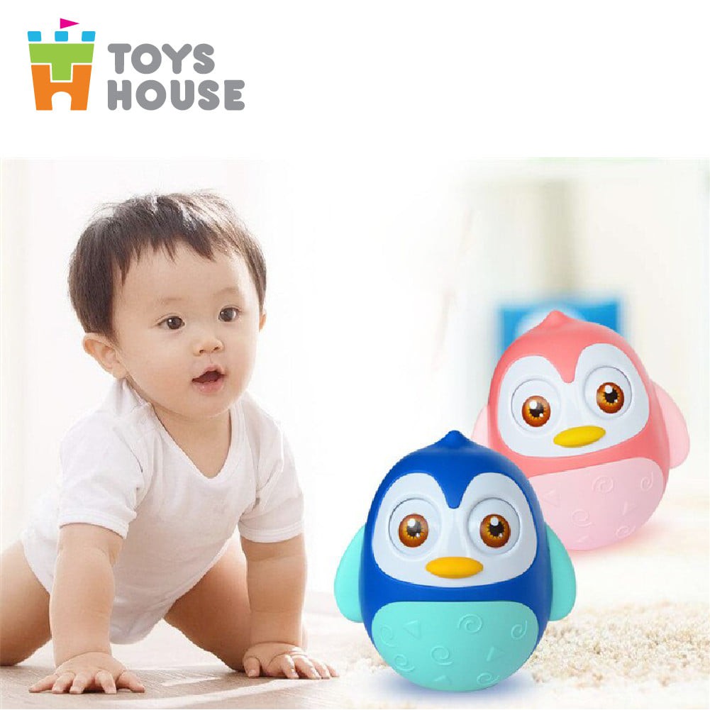 Đồ chơi lật đật hình Cú mèo có nhạc Toyshouse - đồ decor dễ thương 0720-TH-HE0201