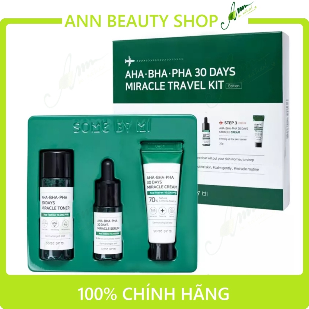 Set 3 item Some By Mi AHA-BHA-PHA 30 Days Miracle Travel Kit