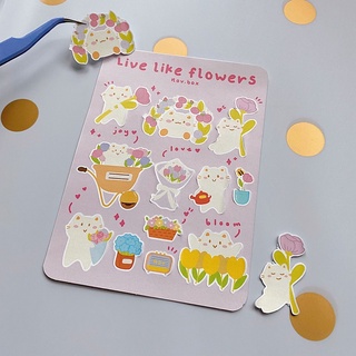 Sticker Live like flowers | Nov.box