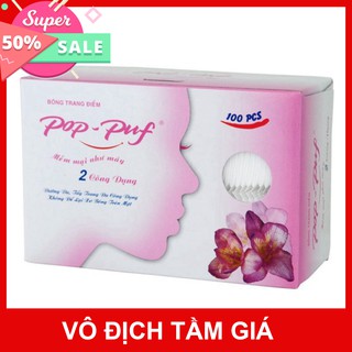 (HOT)Bông trang điểm Pop Puf 100 miếng