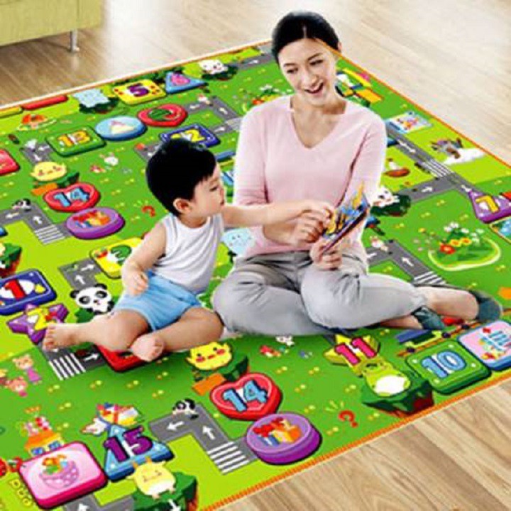 thảm chơi 2 mặt cho bé 1m8