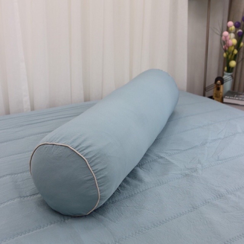 Vỏ Gối Ôm Cotton Tici Có khoá khéo , bo tròn 2 đầu ( 35*105cm)