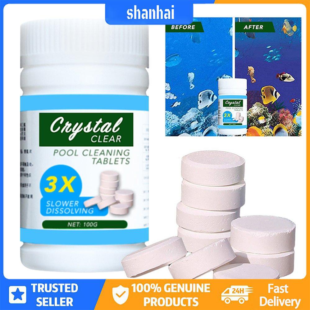 Chai 100 Viên Nén Clo Vệ Sinh Nước Hồ Bơi Khử Trùng Vi Khuẩn Tức Thì