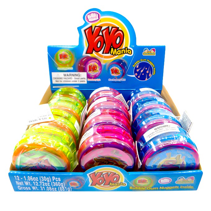 ( Bán sỉ ) Lốc 12c Kẹo gum Kidsmania đồ chơi YoYo 30gr