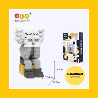 Bộ mô hình đồ chơi lego lắp ráp xếp hình 3d cao cấp nhân vật hoạt hình nano kaws xizai - phát triển kỹ năng - hanoduan