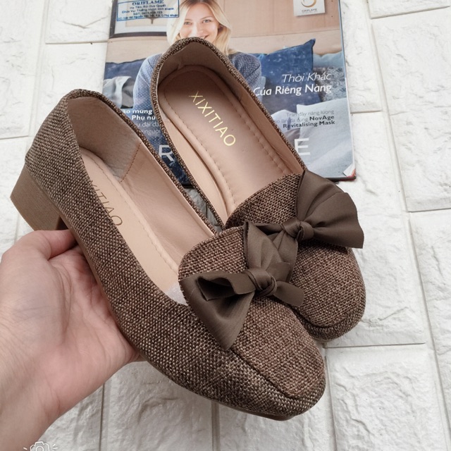 Giày búp bê cao 4 phân đế vuông