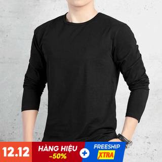 Áo thun nam dài tay, áo giữ nhiệt nam cổ tròn kiểu dáng thể thao giữ ấm trẻ trung năng động.