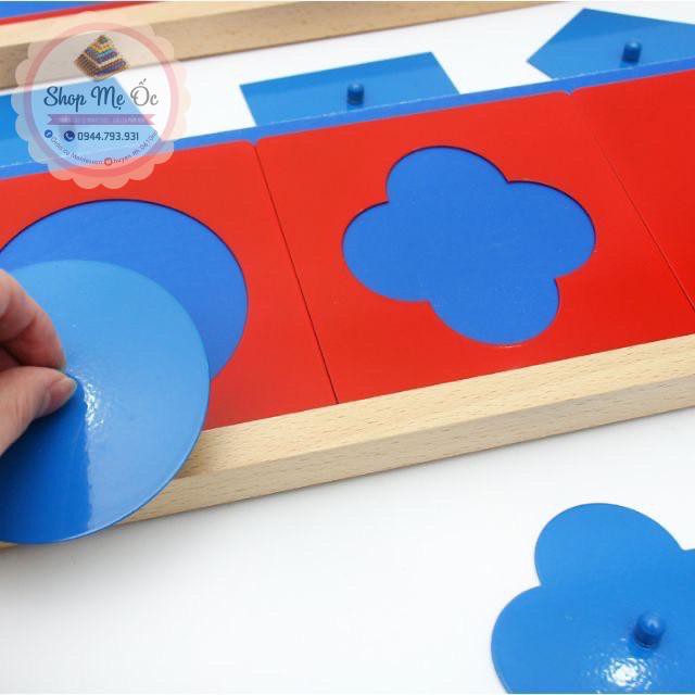 Giáo cụ Montessori - Khung kim loại - Luyện viết chữ, vẽ hình