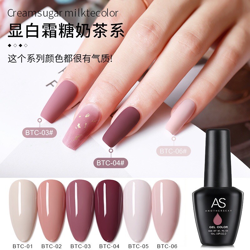 Sơn Gel As mã BTC chai đen 15ml chính hãng