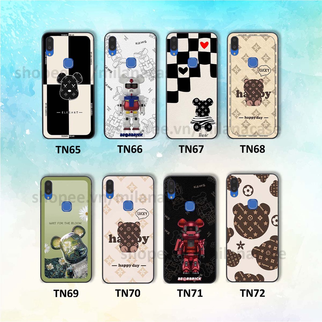 Ốp Vivo V11 / V11i gấu be@rBrick gấu Teddy Kaws siêu đẹp, phong cách, cá tính