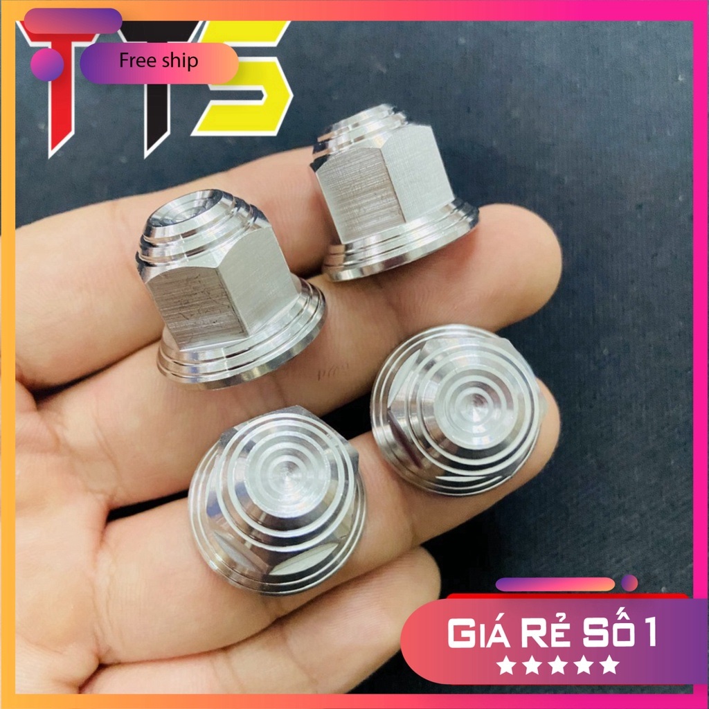 (chuyên ỐC kiểu xe máy) Tán SALAYA INOX V2 10ly sử dụng bắt cốt bánh trước sau WAVE, DREAM, EXCITER, SONIC...