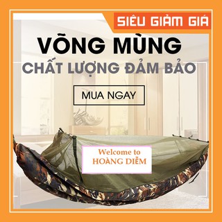 ⚡SALE LỚN⚡ Võng Dù Có Mùng phối màu biệt kích Mỹ - Chống Muỗi 2 lớp Siêu Bền