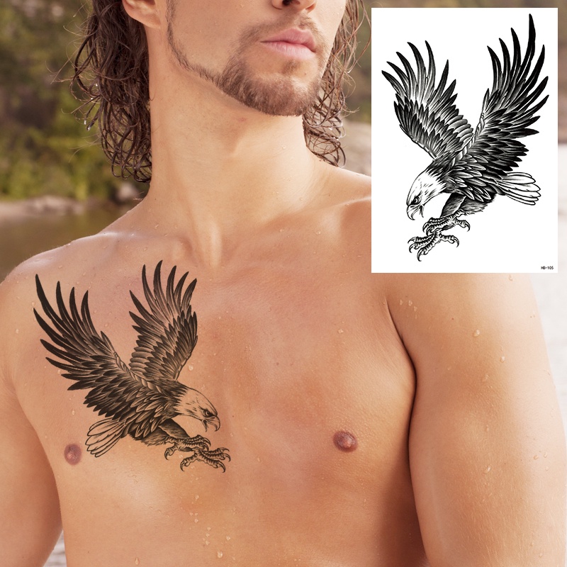 Mới Hình Xăm Dán Tạm Thời Hình Rồng / Sư Tử Chống Nước