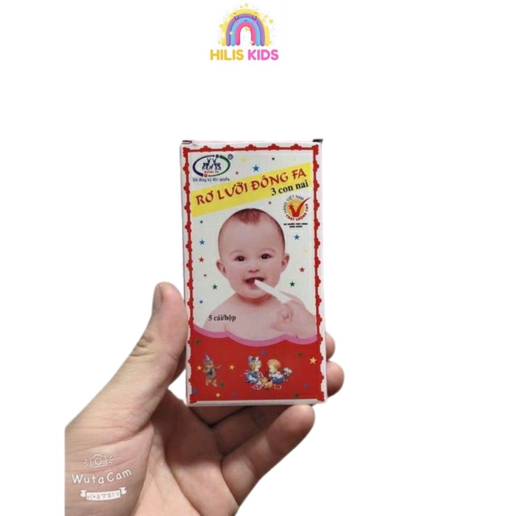 Rơ lưỡi cho bé tưa lưỡi Đông Fa vệ sinh lưỡi miệng cho trẻ sơ sinh chống biếng ăn RL01 - Bambee Mart