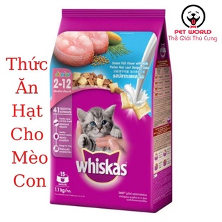 Thức ăn hạt Mèo con Whiskas Junio 1100g