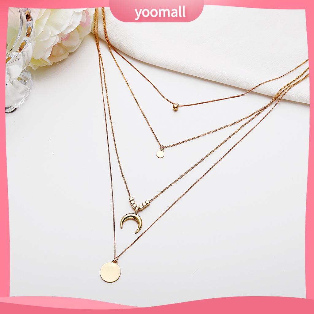 Vòng cổ Dài Bằng Thép Không Gỉ Màu Sắc Tinh Tế Dành Cho Nữ