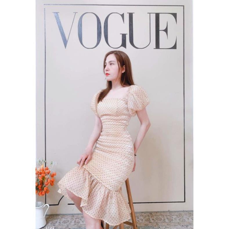 🔝 Đầm ôm body lưới bi đuôi cá đầy nữ tính ⚡FREESHIP⚡