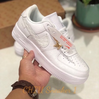 Giày thể thao nữ nam Air force 1 Trắng VL phiên bản cao cấp giày Sneaker AF1 trắng LV cao cấp