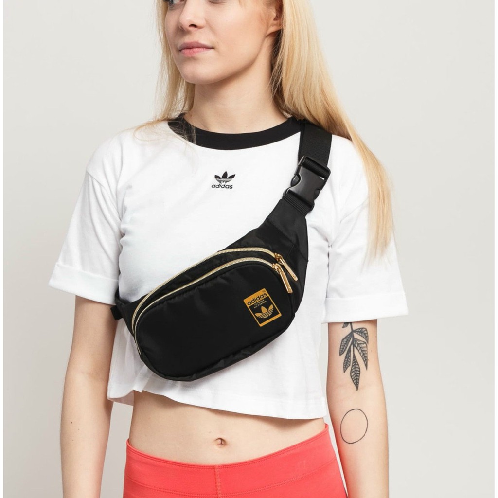 Túi đeo chéo nam nữ, túi bao tử mini đẹp thể thao Superstar đen vàng - PHIÊN BẢN MỚI 2021