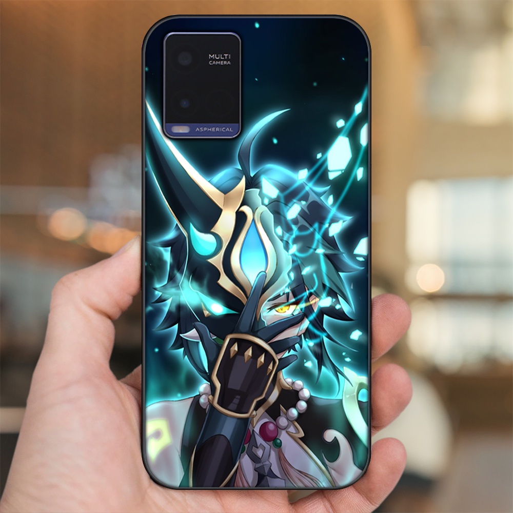 Ốp lưng Vivo Y21 viền đen in hình Xiao Genshin Impact