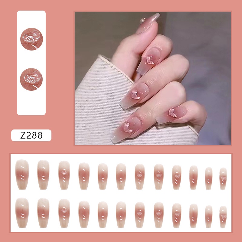 Móng tay giả 💖kèm keo💖 24 móng đẹp làm nail