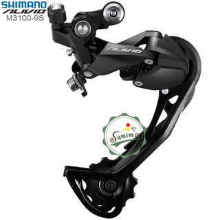 ❣❀☏Cùi đề xe đạp - Gạt líp Shimano Alivio RD-M3100-9 Speed Chính hãng