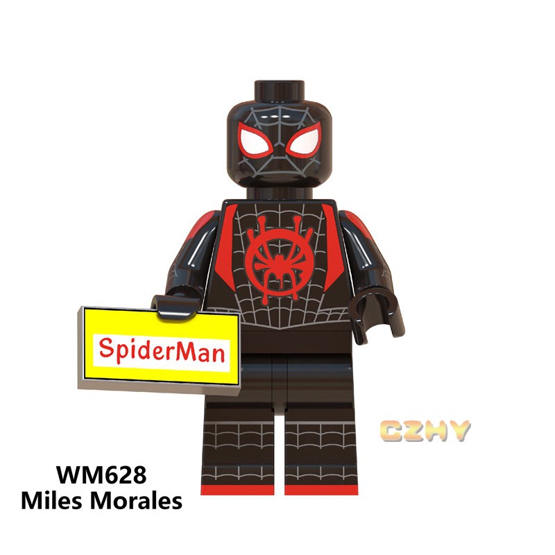 Mô Hình Lắp Ráp Nhân Vật Người Nhện Màu Xanh Lá WM6052