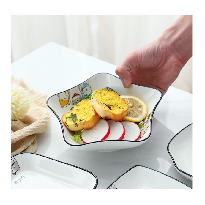 Set 8 đĩa mèo life