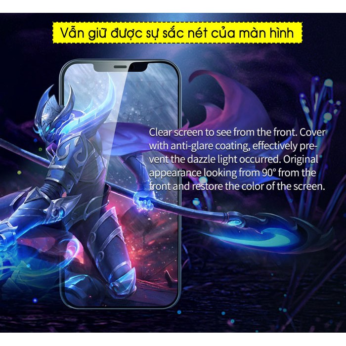 Dán cường lực chống nhìn trộm iPhone 12 Pro Max / 12 / 12 Pro Nillkin Guardian - Hàng Chính Hãng.