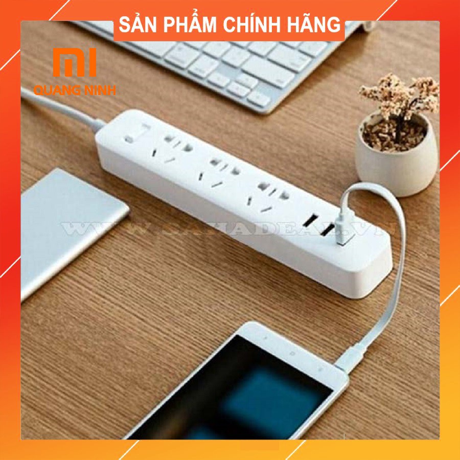 Ổ điện Xiaomi có 3 cổng USB, Mi Power Strip Trắng