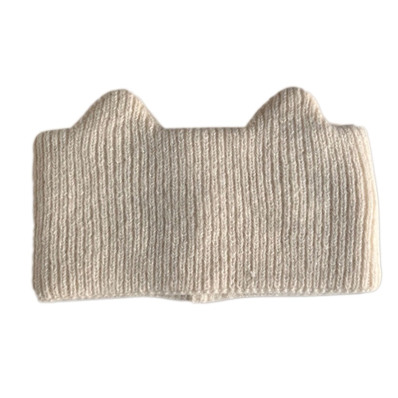 Băng Đô Dệt Kim Co Giãn Màu Trơn Hình Tai Mèo Dễ Thương Cho Bé Gái