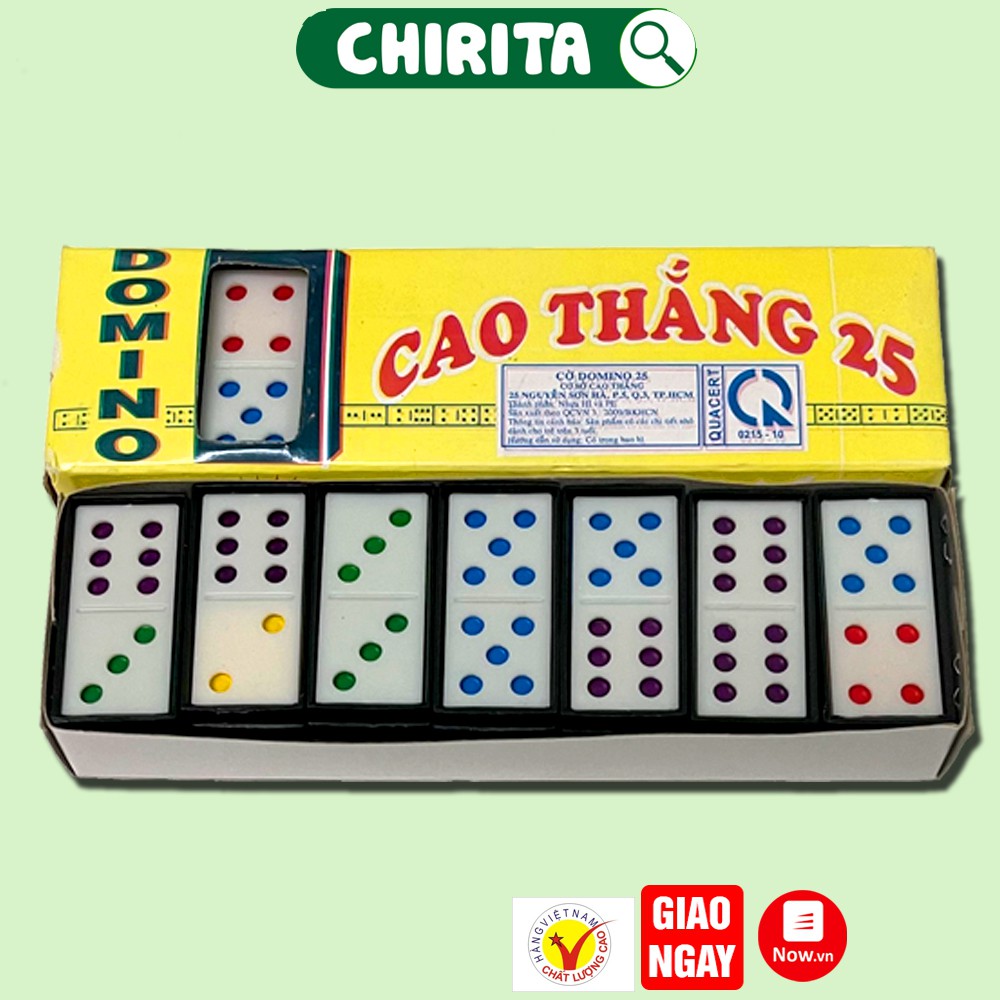 Bộ Cờ Domino CAO THẮNG - Cờ Domino Bằng Nhựa Loại TỐT , Đồ Chơi Trẻ Em CHIRITA