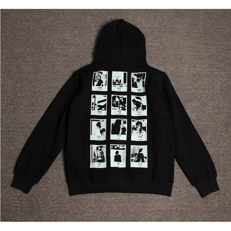 [ORDER] Áo Hoodie BIGBANG in lì đen trắng cosplay GD